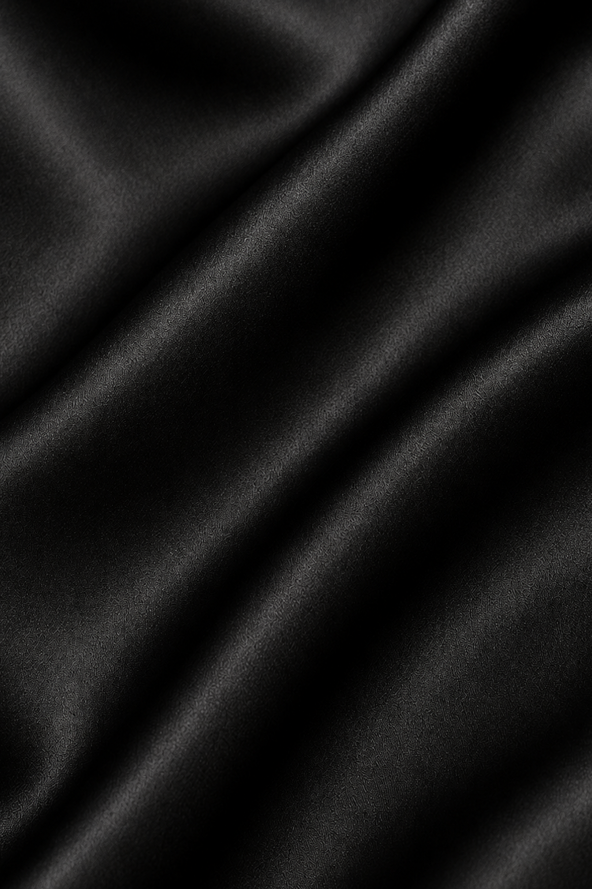 Black Satin Slip Maxi Skirt