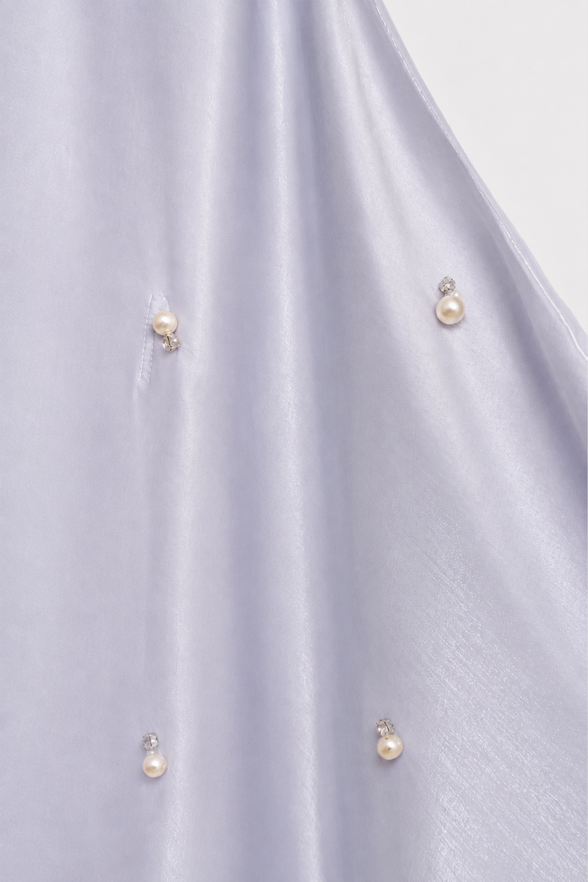 Grey Pearl Embellished Kaftan