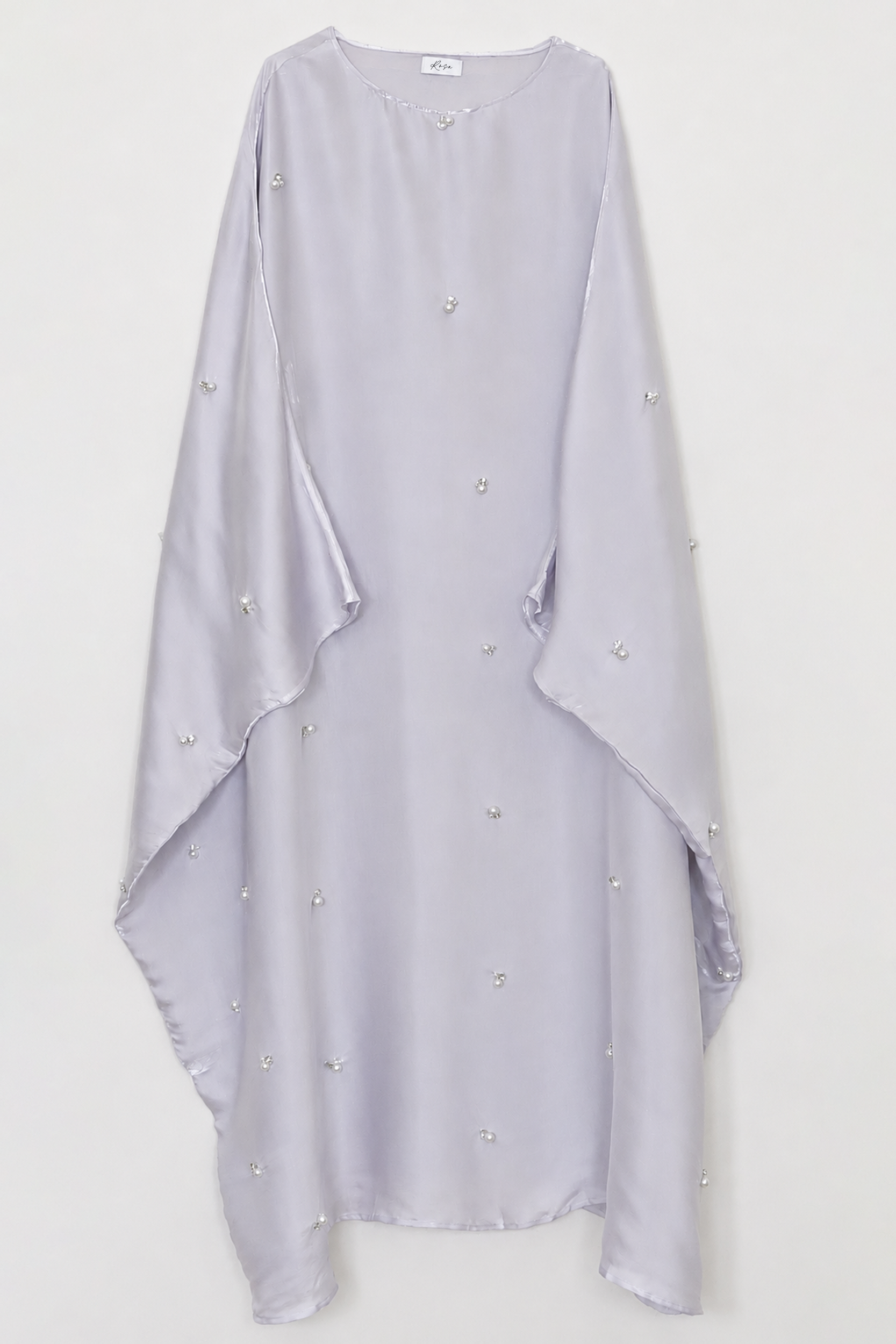 Grey Pearl Embellished Kaftan