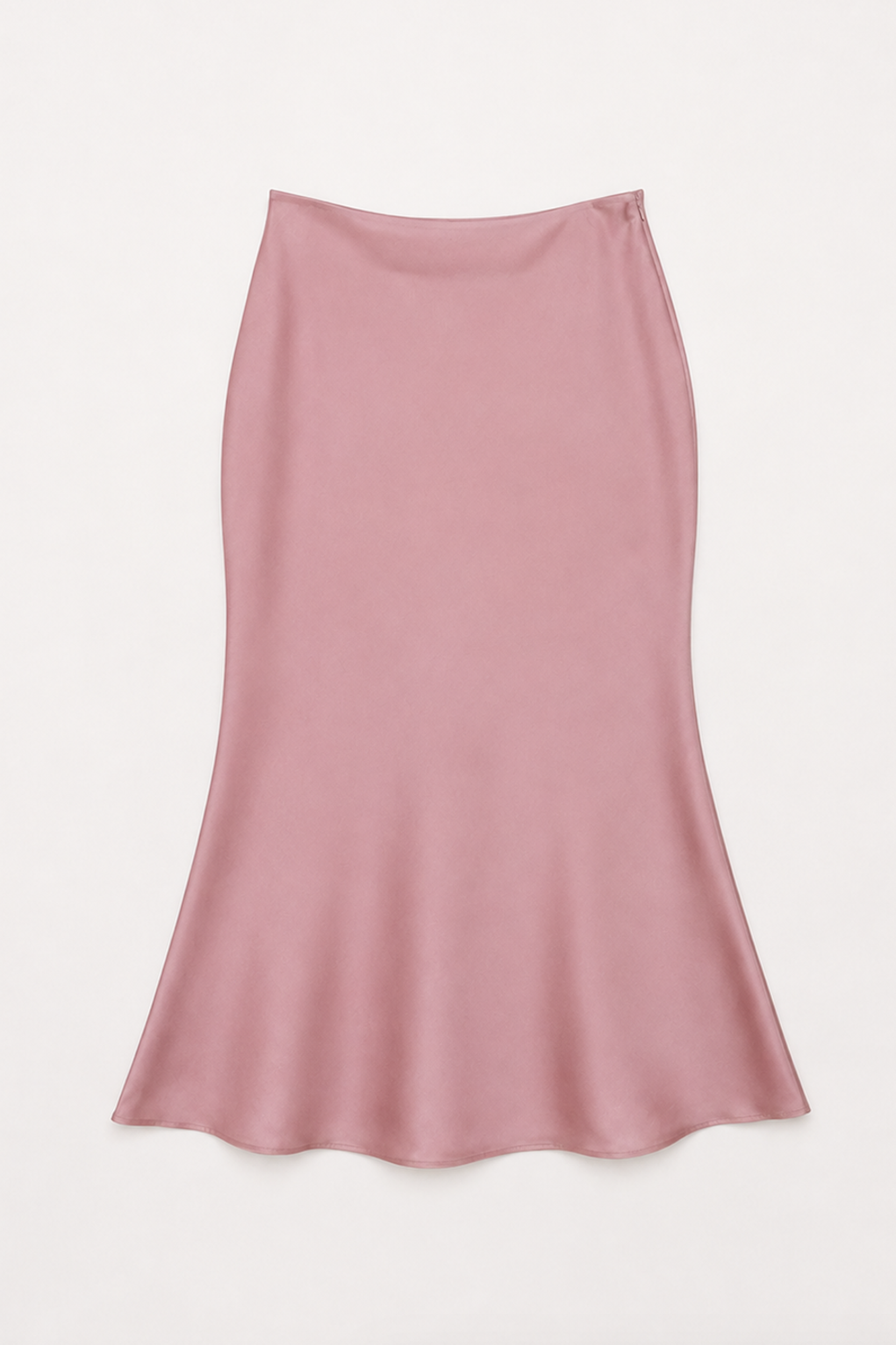 Pink Satin Slip Maxi Skirt